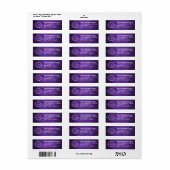 Elegant Custom Business Return Address Label ラベル (フルシート)