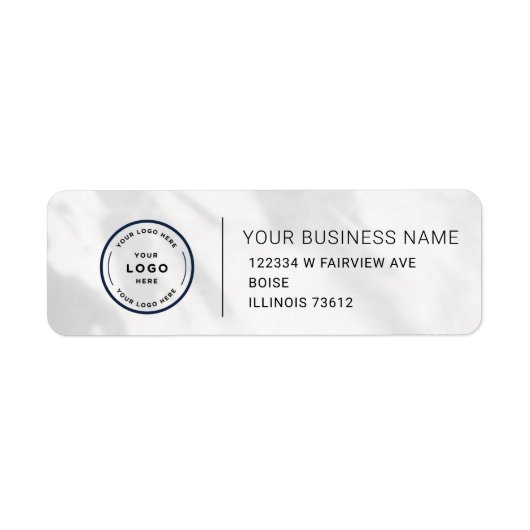 Elegant Custom Business Return Address Label ラベル (正面)