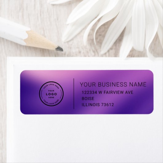 Elegant Custom Business Return Address Label ラベル (インサイチュ)