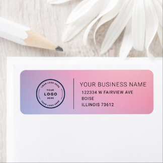 Elegant Custom Business Return Address Label ラベル