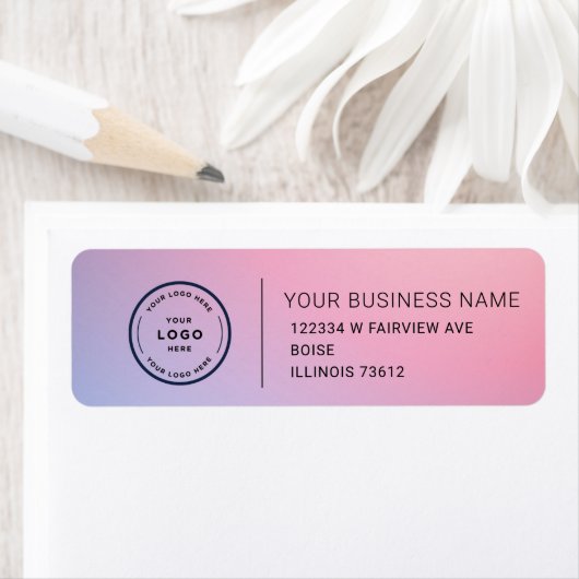 Elegant Custom Business Return Address Label ラベル (インサイチュ)