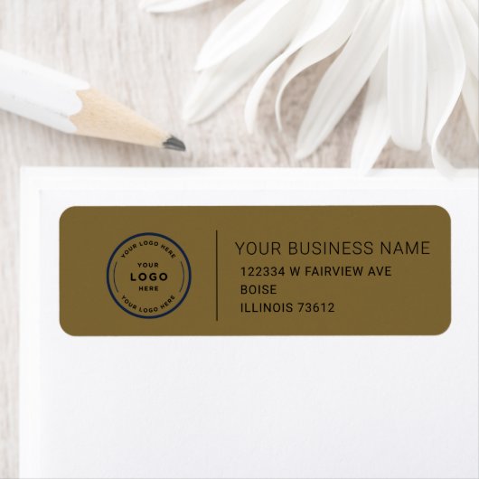 Elegant Custom Business Return Address Label ラベル (インサイチュ)