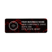 Elegant Custom Business Return Address Label ラベル (正面)