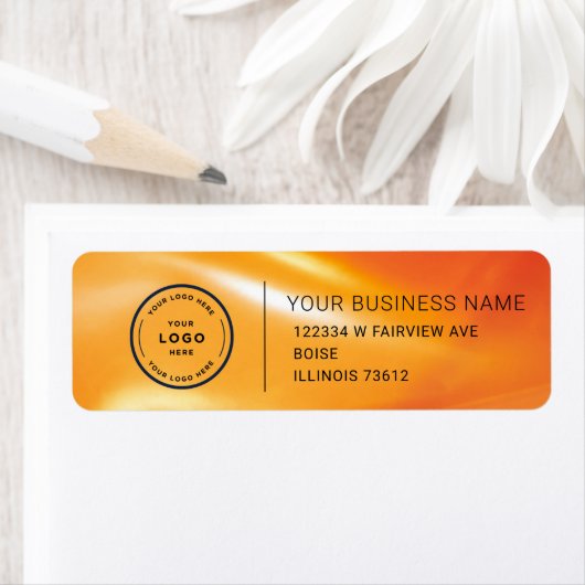 Elegant Custom Business Return Address Label ラベル (インサイチュ)