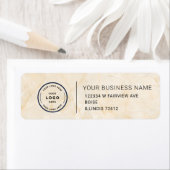 Elegant Custom Business Return Address Label ラベル (インサイチュ)
