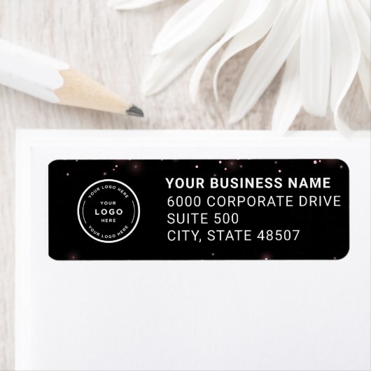 Elegant Custom Business Return Address Label ラベル (インサイチュ)