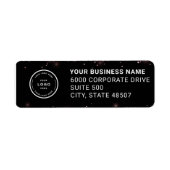 Elegant Custom Business Return Address Label ラベル (正面)