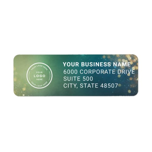 Elegant Custom Business Return Address Label ラベル (正面)