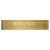 Elegant Custom Desk Name Plate Sign デスクネームプレート (正面)