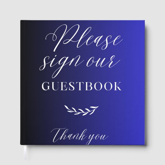 Elegant Custom Guest Book ゲストブック (正面)