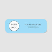 Elegant Custom Logo Employee Name Badge 名札 (正面)
