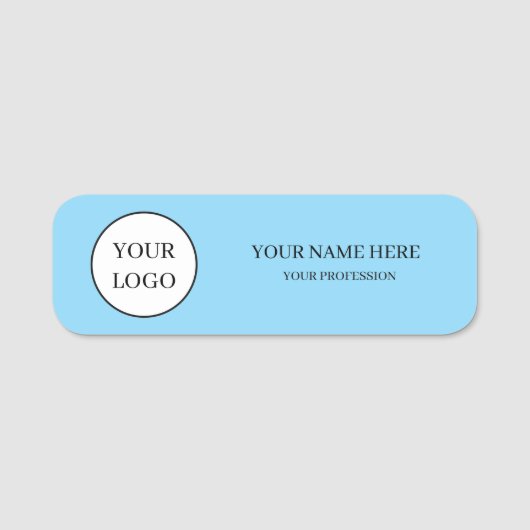 Elegant Custom Logo Employee Name Badge 名札 (正面)