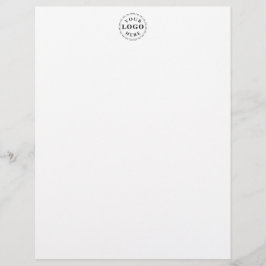 Elegant Custom Logo Mark Letterhead Chic Office Pa レターヘッド