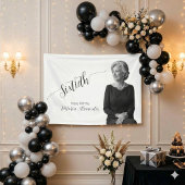 Elegant Custom Milestone Photo Sixty Celebration 横断幕