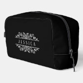Elegant Custom Monogram, black  ドップキット (右コーナー)