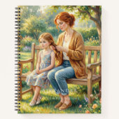 Elegant Custom Name Mother & Daughter Journal ノートブック (正面)