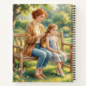 Elegant Custom Name Mother & Daughter Journal ノートブック (裏面)