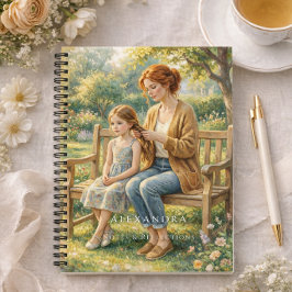 Elegant Custom Name Mother & Daughter Journal ノートブック