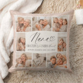 Elegant Custom Nana Photo Collage Keepsake クッション (ブランケット)