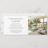 Elegant Custom Photo Logo Gift Certificate Chic (裏面)