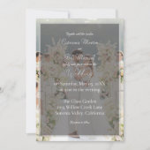 Elegant Custom Photo Wedding Invitation 招待状 (正面)