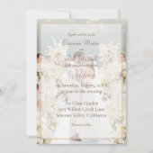 Elegant Custom Photo Wedding Invitation 招待状 (正面)