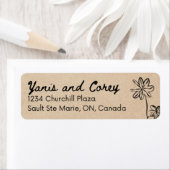 Elegant Custom Return Address Label | Personalized ラベル (インサイチュ)