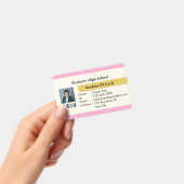Elegant Custom Student ID Card Design バッジ (手持ち)
