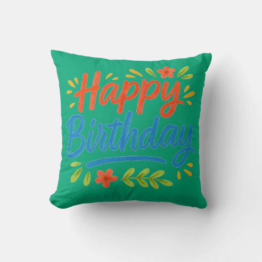 Elegant Custom Throw Pillow | Durable design クッション (正面)