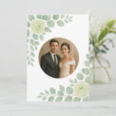 Elegant Custom Wedding Invitation with Accents 招待状 (スタンド正面)