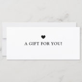 Elegant Custom White Business Gift Certificate (裏面)