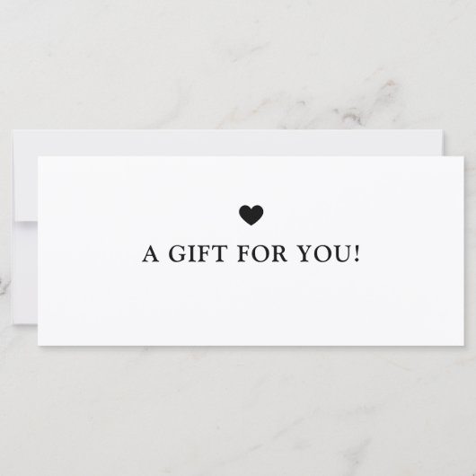 Elegant Custom White Business Gift Certificate (裏面)