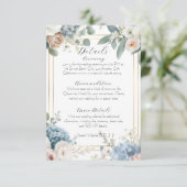 Elegant Customizable Floral Wedding Enclosure Card エンクロージャーカード (スタンド正面)