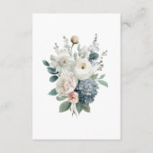 Elegant Customizable Floral Wedding Enclosure Card エンクロージャーカード (裏面)