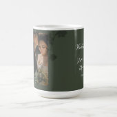 Elegant customizable olive green wedding  コーヒーマグカップ (中央)