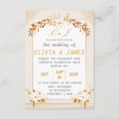 Elegant Customizable Wedding Enclosure Card エンクロージャーカード (正面)