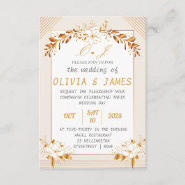 Elegant Customizable Wedding Enclosure Card エンクロージャーカード