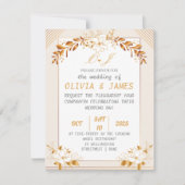 Elegant Customizable Wedding Invitation Card (正面)
