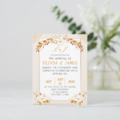 Elegant Customizable Wedding Invitation Card (スタンド正面)