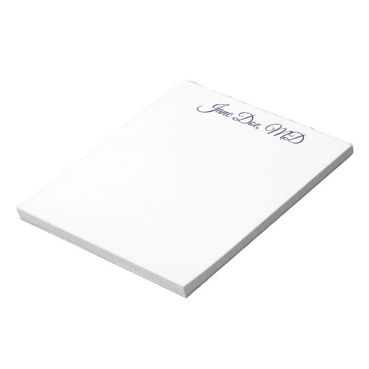 Elegant customized professional name notepad ノートパッド (回転)