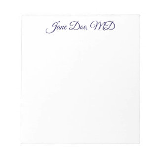 Elegant customized professional name notepad ノートパッド