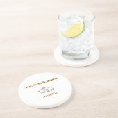 Elegant Cute Cat Lover Trendy Classy Stylish  コースター (側面)