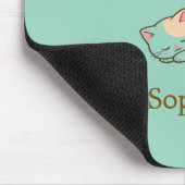 Elegant Cute Cat Lover Trendy Classy Stylish  マウスパッド (コーナー)