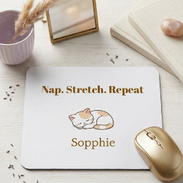 Elegant Cute Cat Lover Trendy Classy Stylish  マウスパッド