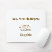 Elegant Cute Cat Lover Trendy Classy Stylish  マウスパッド (マウス)