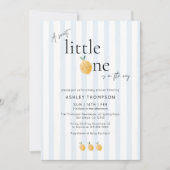 Elegant Cute Lemon Citrus Baby Shower 招待状 (正面)