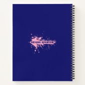 Elegant, Cute Recipe Journal (Pink & Indigo Blue)  ノートブック (裏面)