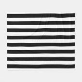 Elegant Cute Stripe Fleece Blanket フリースブランケット (正面(横))