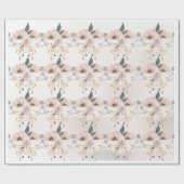 Elegant Dainty Florals Wrapping Paper Sheets ラッピングペーパー (フラット)
