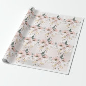 Elegant Dainty Florals Wrapping Paper Sheets ラッピングペーパー (アンロールド)